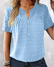 Shirt with V neck and buttons - Milou