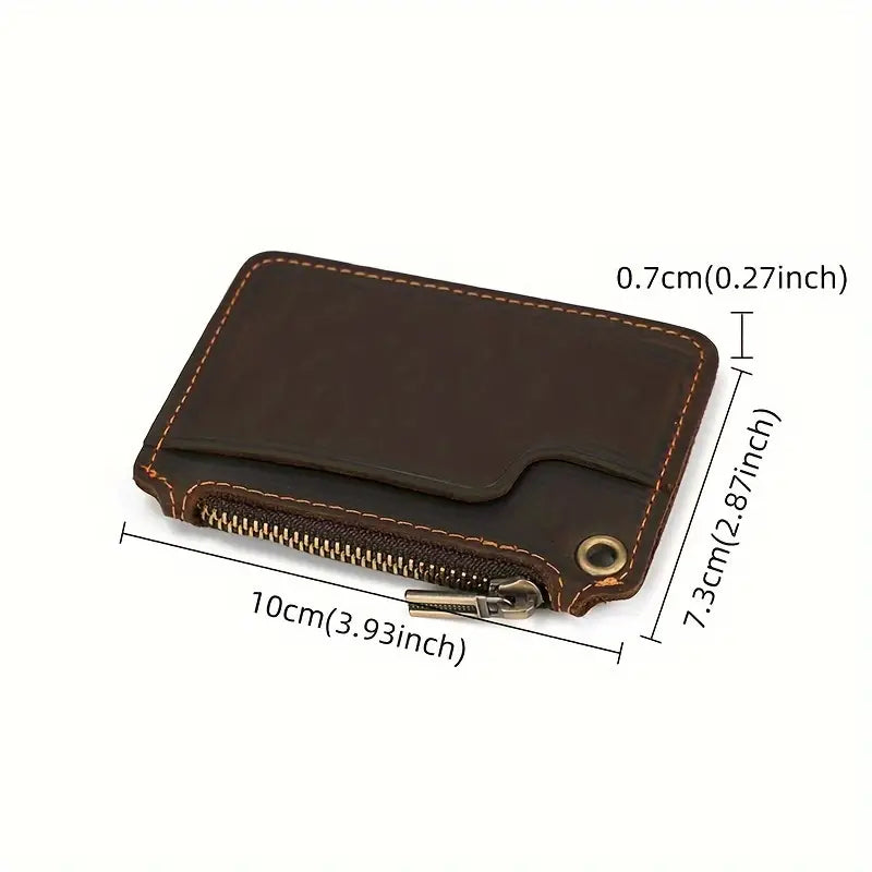 Dani | Vintage Genuine Leather Travel Bag with Coin Pocket