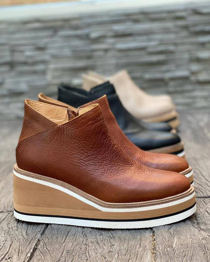 ANN | Stylish Wedge Boots for Your Style