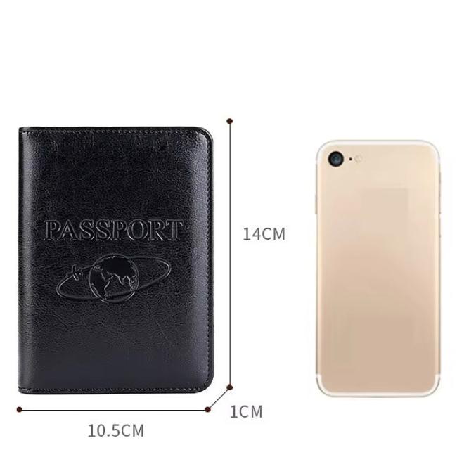 Aileen | Genuine Cowhide Travel Wallet Passport Holder