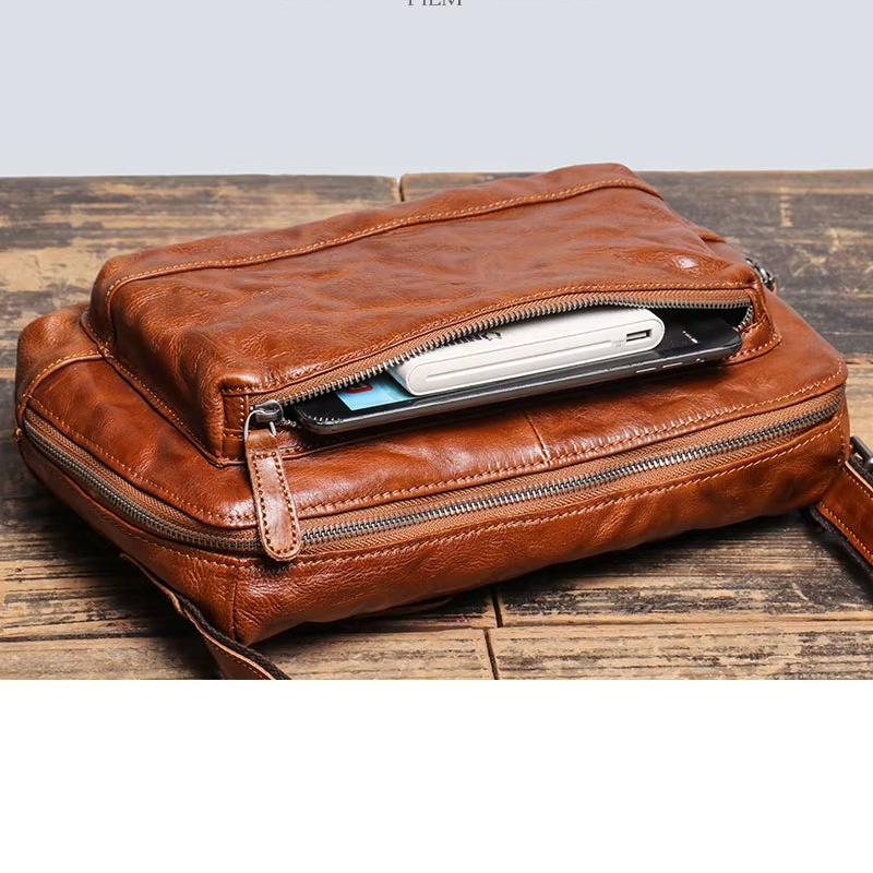 Joseph | Vintage Multi-Function Crossbody Bag with Secure Zippers