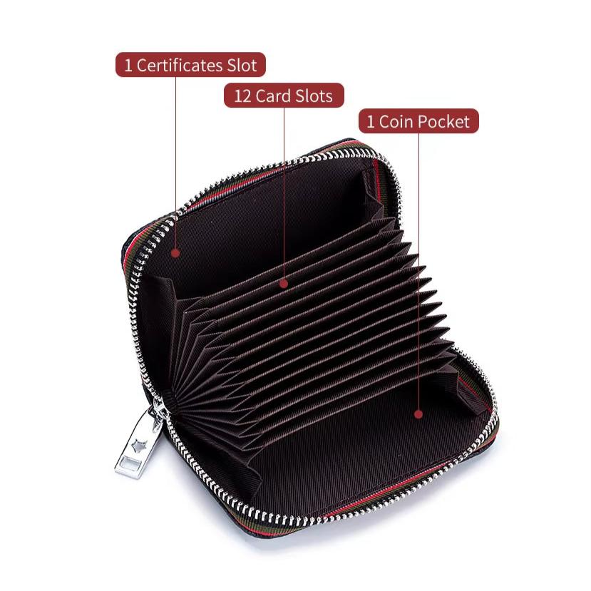 Maisy | RFID-blocking zip-up travel wallet made of faux leather