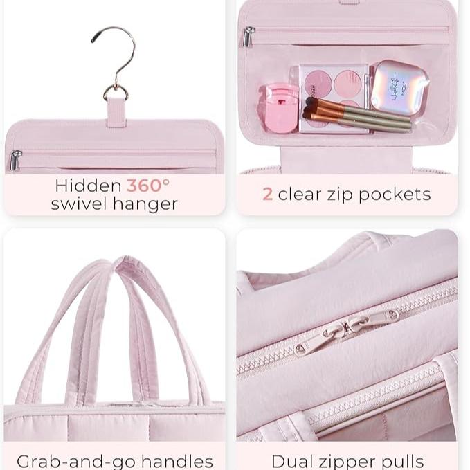 Kenia | Travel cosmetic bag with makeup and toiletry items as well as jewelry organizer