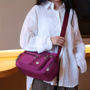Sandy | Versatile Multi-Zipper Shoulder Bag for Everyday Organization