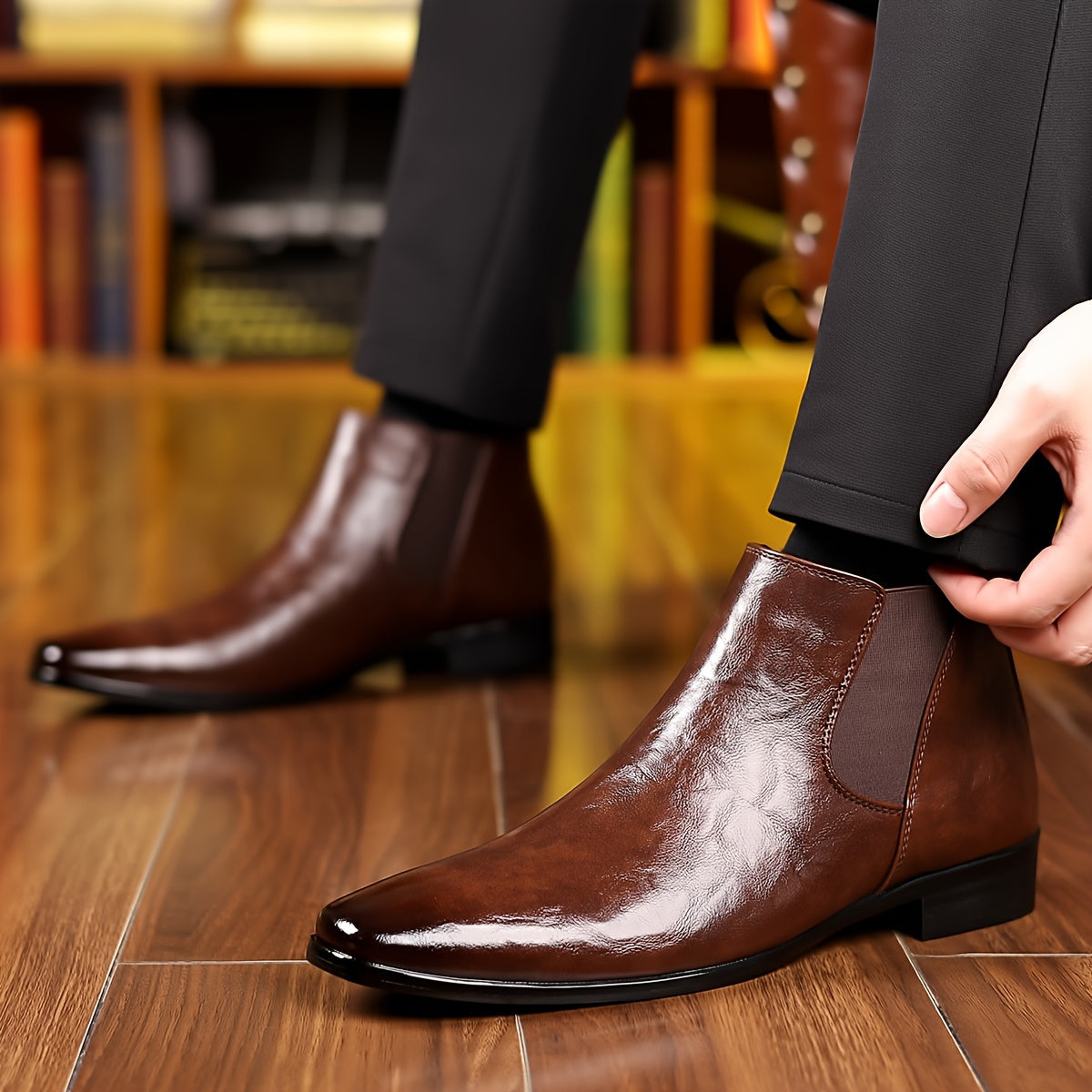 SEAN | Stylish Lace-Up Shoes with Pointed Toe for Men