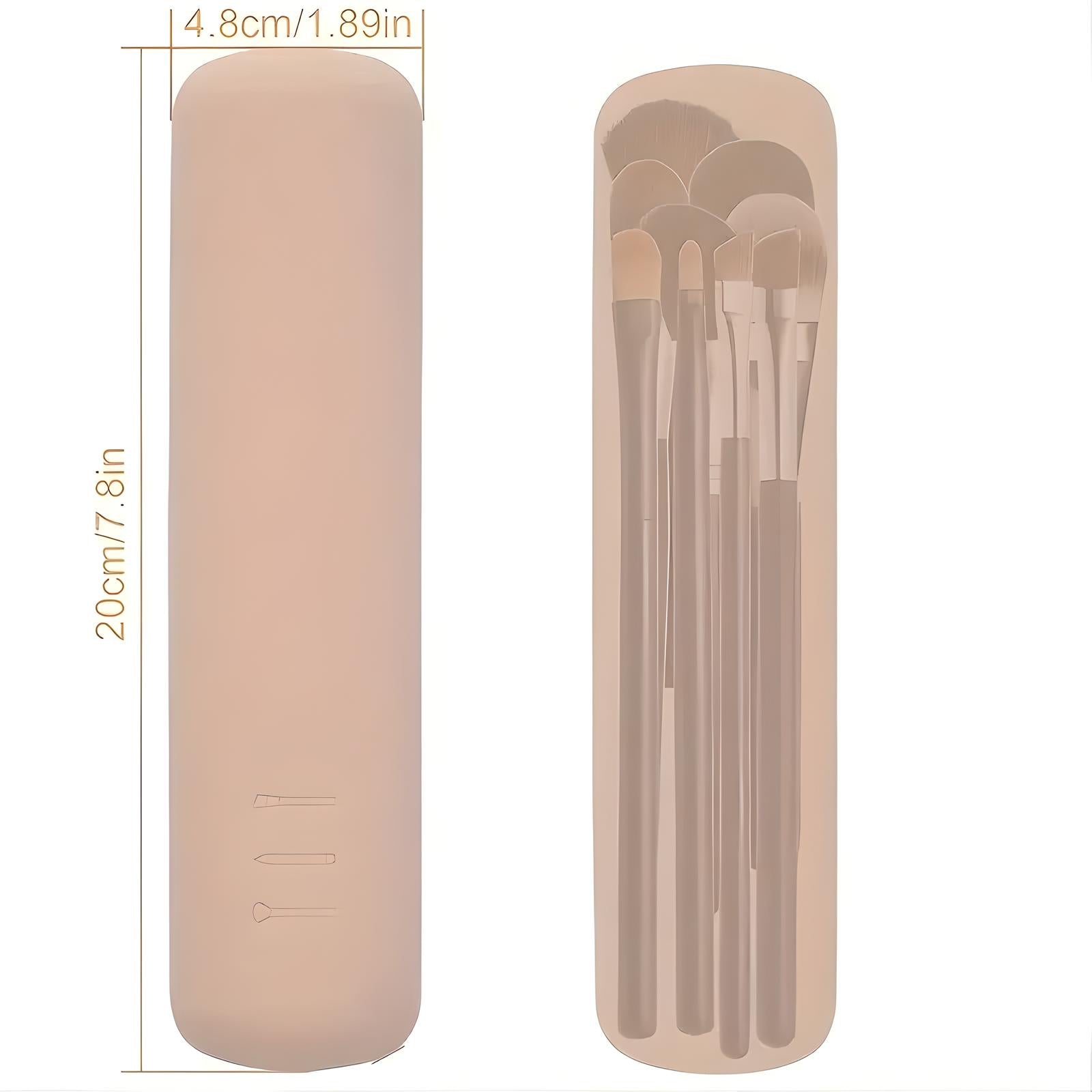 Isla | 3-Piece Makeup Brush Case Set