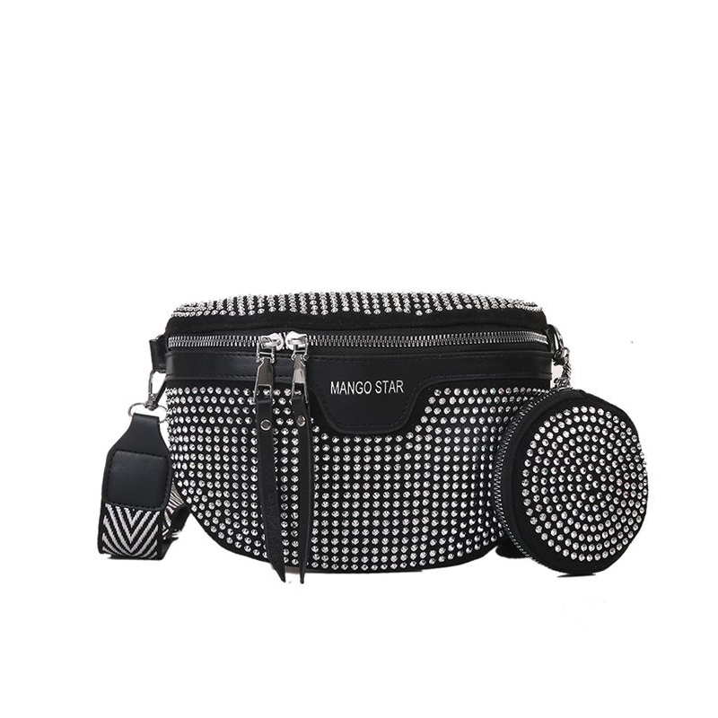 Emily | Stylish Rhinestone Crossbody and Waist Bag for Trendy Outfits