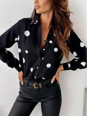 JESSICA | Elegant Polka Dot Blouse