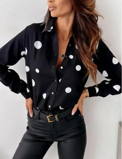 JESSICA | Elegant Polka Dot Blouse