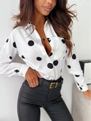 JESSICA | Elegant Polka Dot Blouse