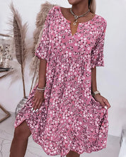 Denora | Floral Pattern Midi Dress