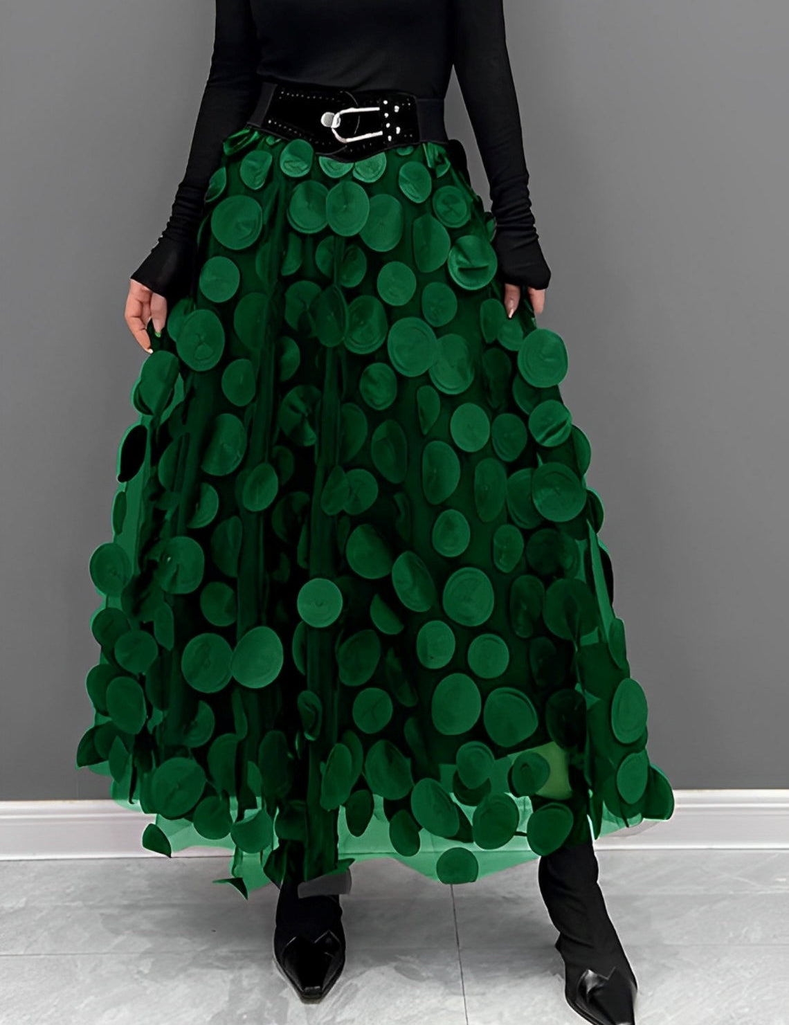 Lauren | Black Polka Dot Skirt