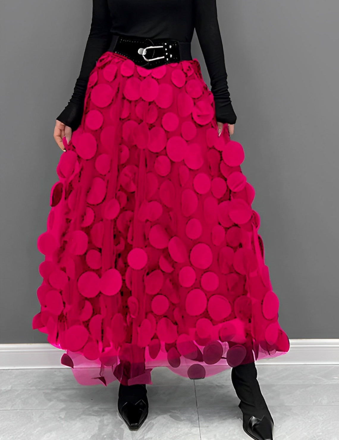 Lauren | Black Polka Dot Skirt