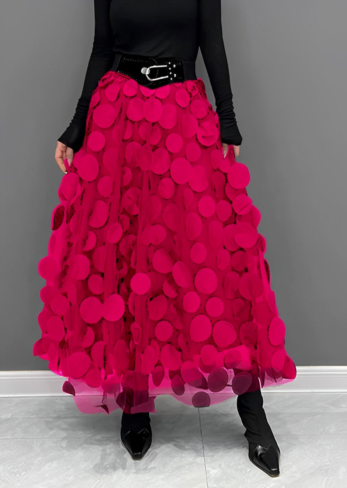 Lauren | Black Polka Dot Skirt
