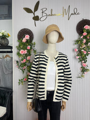 Myla | Elegant Striped Cardigan