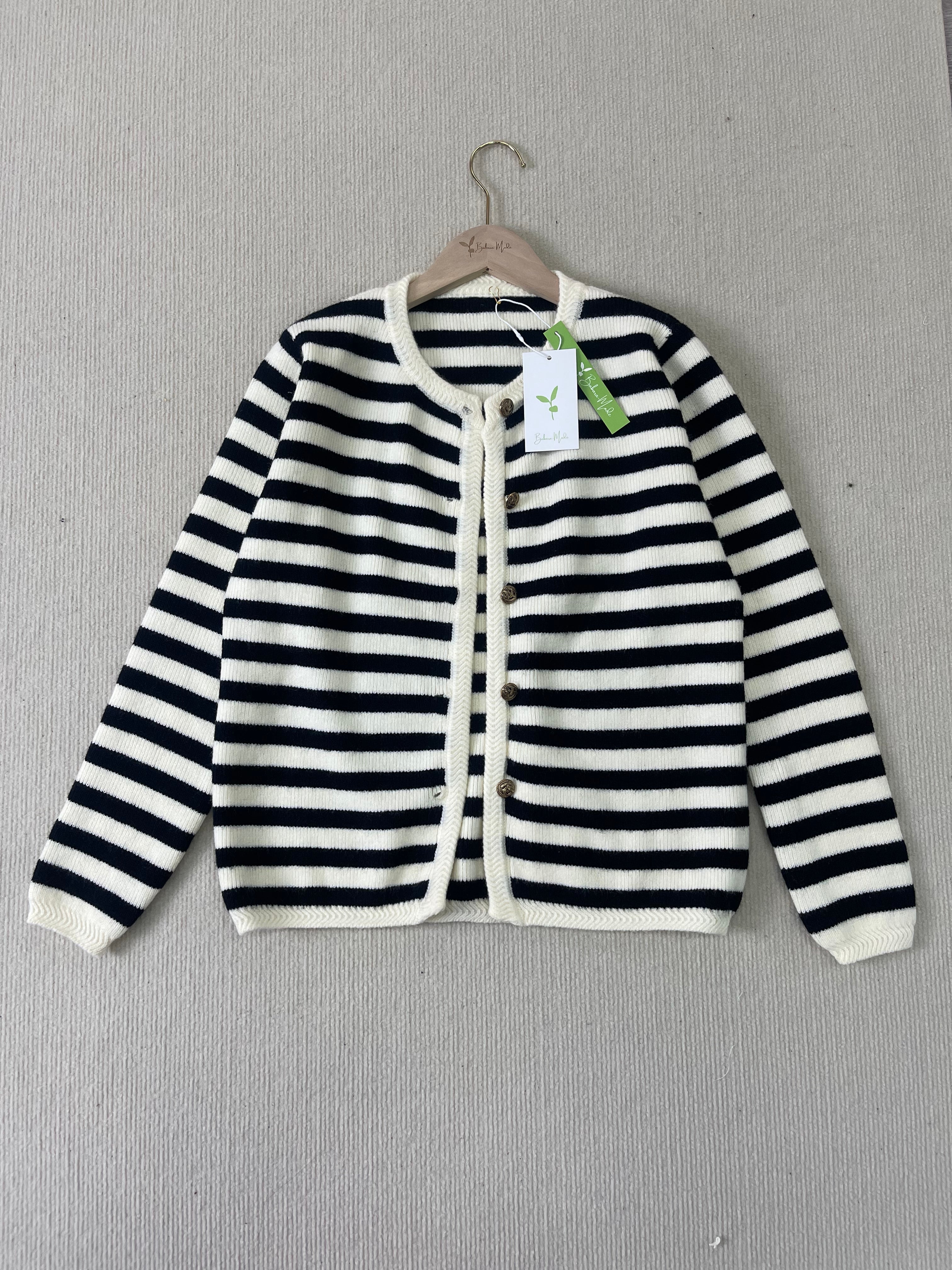 Myla | Elegant Striped Cardigan