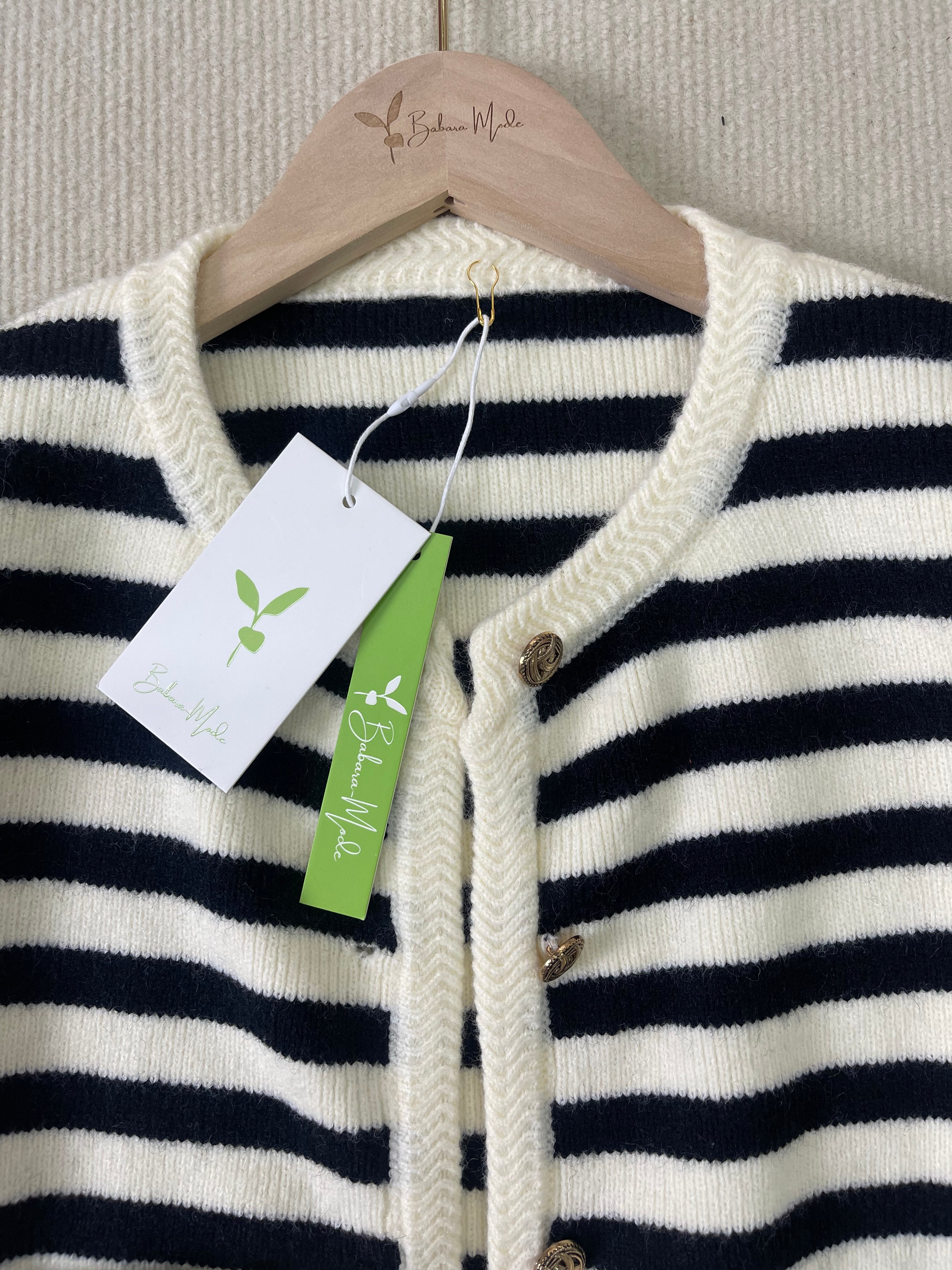 Myla | Elegant Striped Cardigan