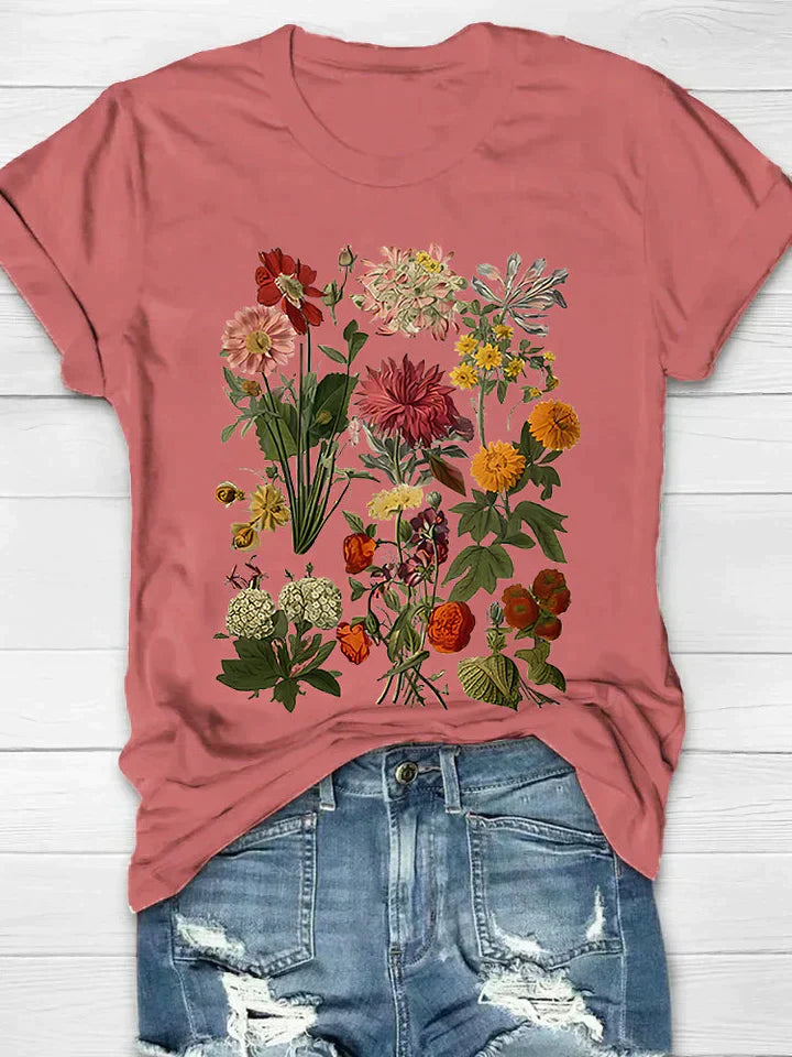 Luella | Retro Floral Print T-Shirt