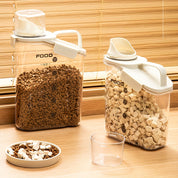 Moisture -resistant pet food container with measuring cup - Freshbite