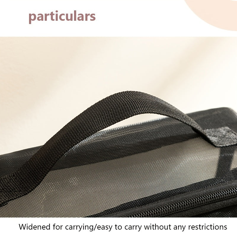 Mila | Spacious Travel Toilet Bag Made of Mesh Material