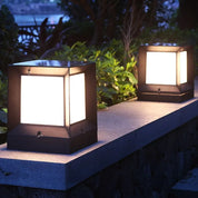 Modern Outdoor Lamp – Sleek Aluminum Cube Light Fixture for Garden, Terrace, and Pathway Illumination-3