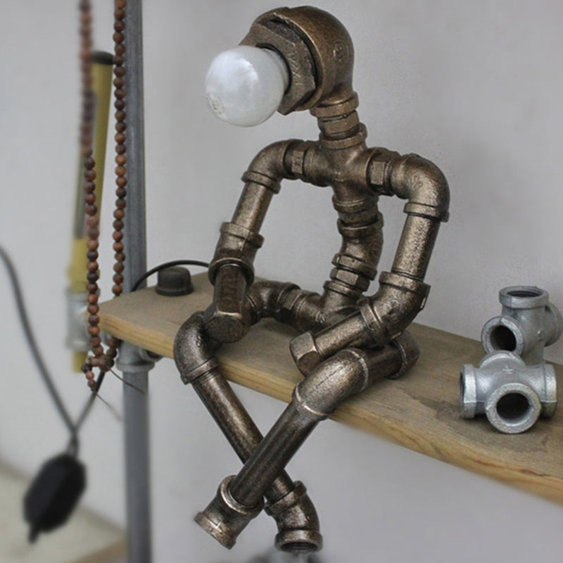 MoonBeam | Artistic Industrial Pipe Desk Lighting