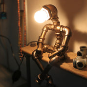 MoonBeam | Artistic Industrial Pipe Desk Lighting