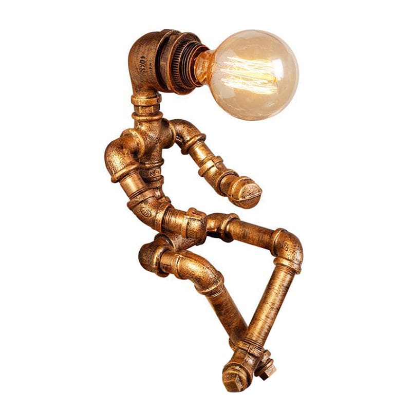 MoonBeam | Artistic Industrial Pipe Desk Lighting