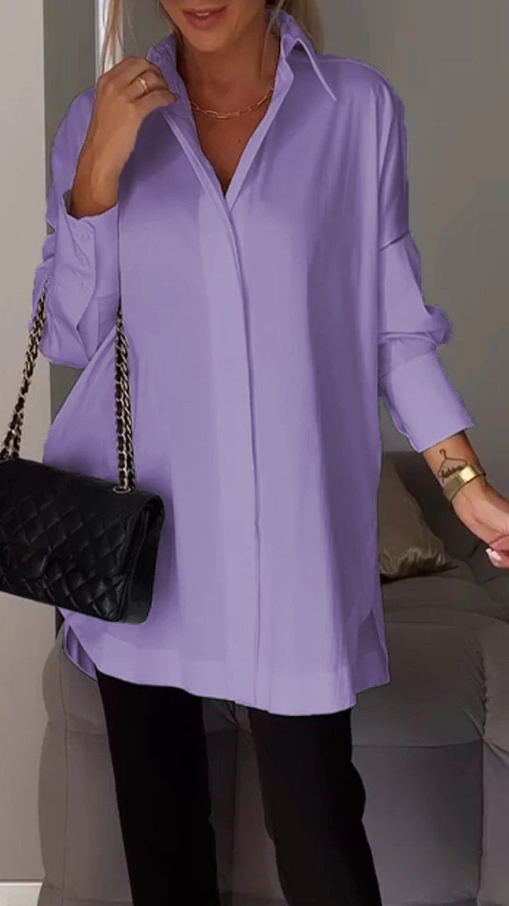 Amy | Sophisticated Lapel Shirt for Women