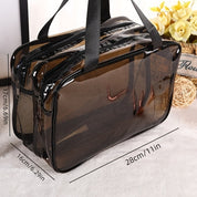 Clare | Clear and Practical Cosmetic Bag with Double Compartment