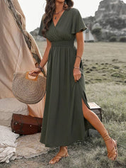 Hailey | Elegant V-neck Long Bohemian Dress
