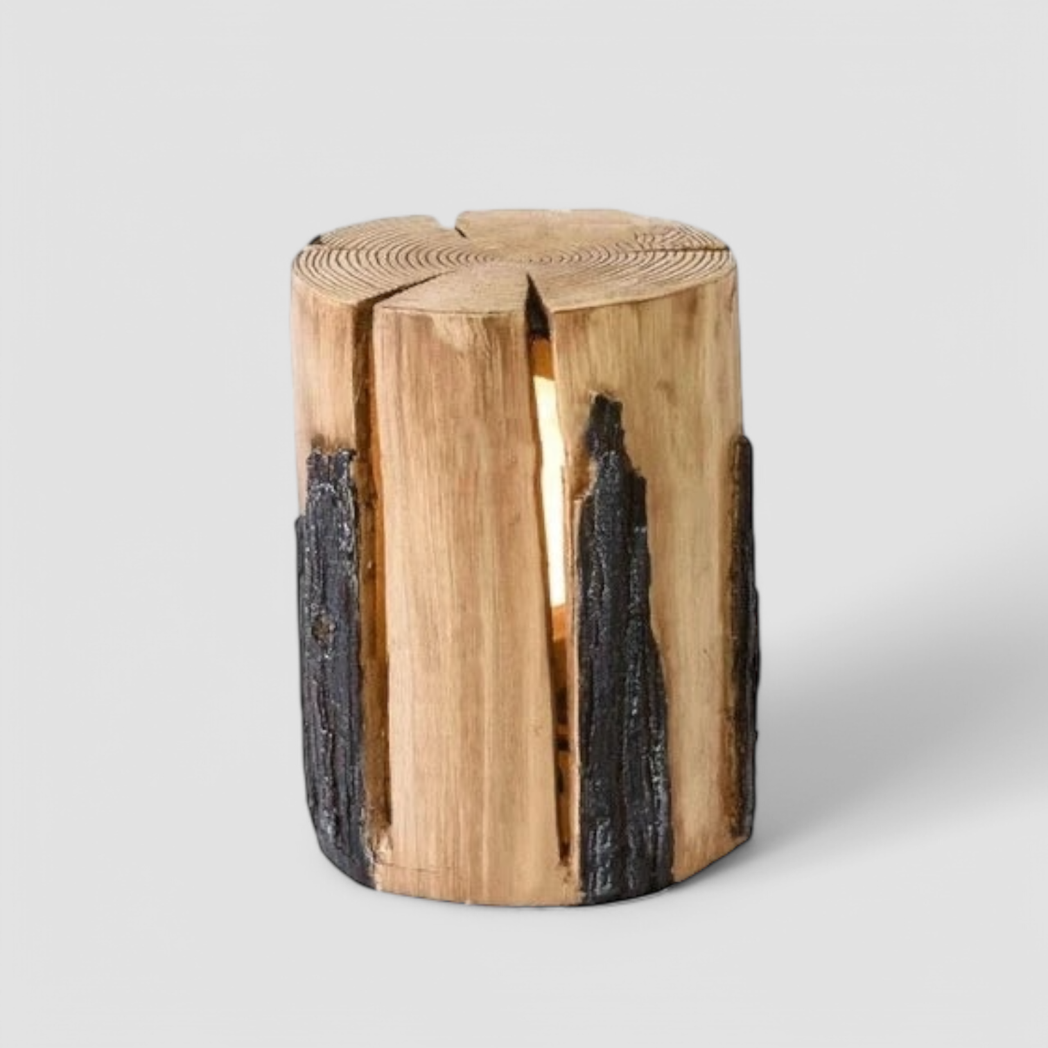 Outdoor Lamp Imitation Tree Stump Light Fixture with 50,000-Hour Lifespan-2