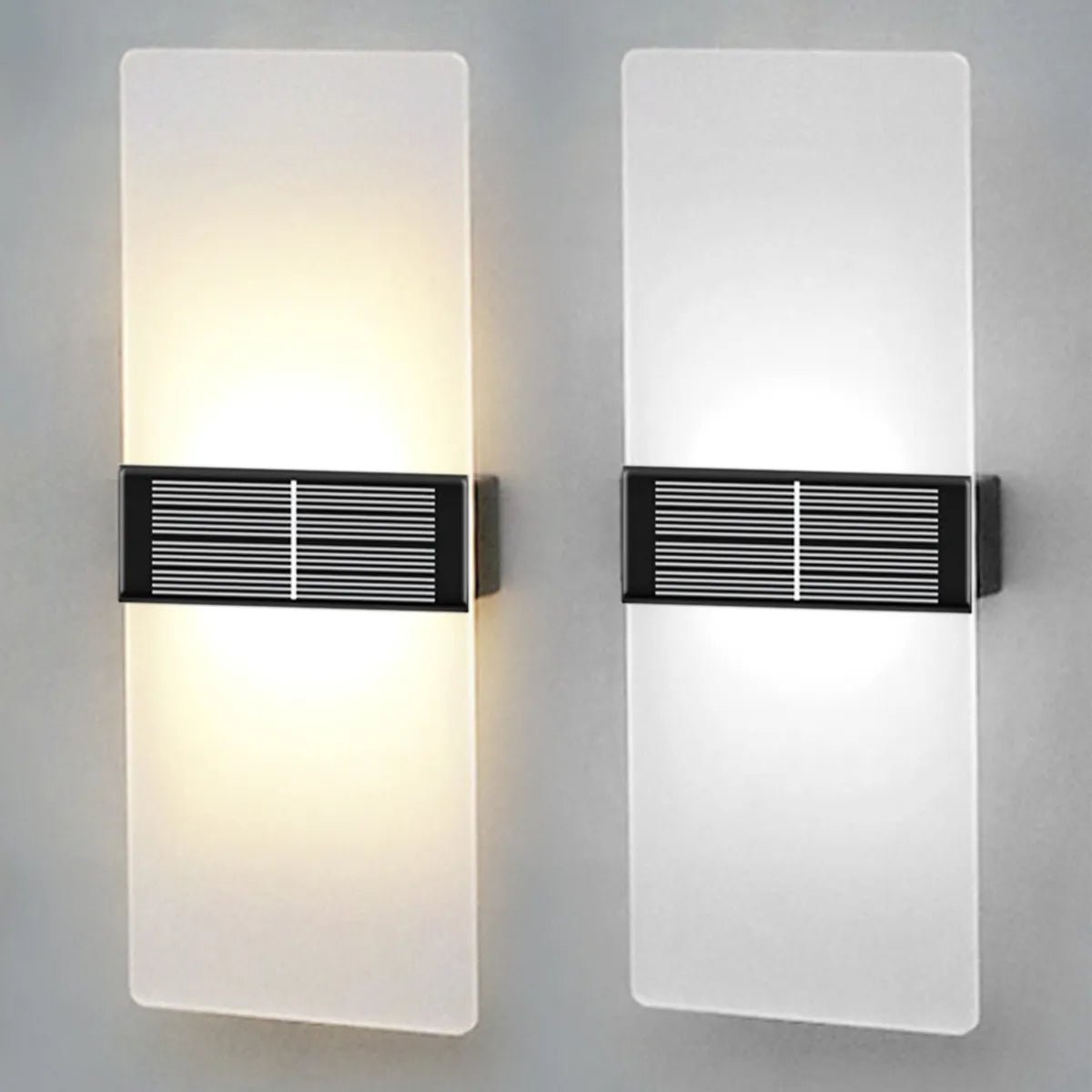 Solar Garden Lights - Modern Weather-Resistant Outdoor Wall Lamp-6