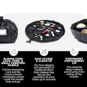 Layla | Stylish and Versatile Makeup Bag with Quick Access