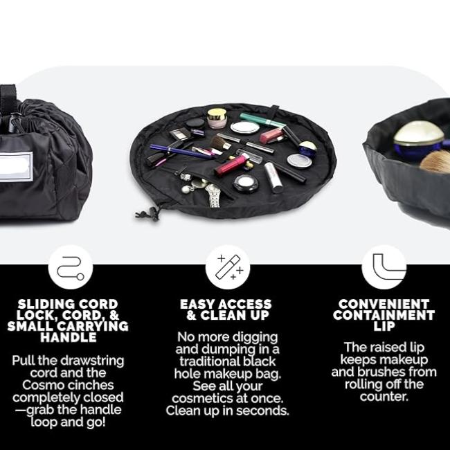 Layla | Stylish and Versatile Makeup Bag with Quick Access