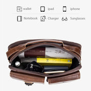 Justin | Classic Messenger Bag with Multi-Compartment Design