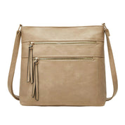Kristina | Sleek Crossbody Bag with Dual Zipper Pockets