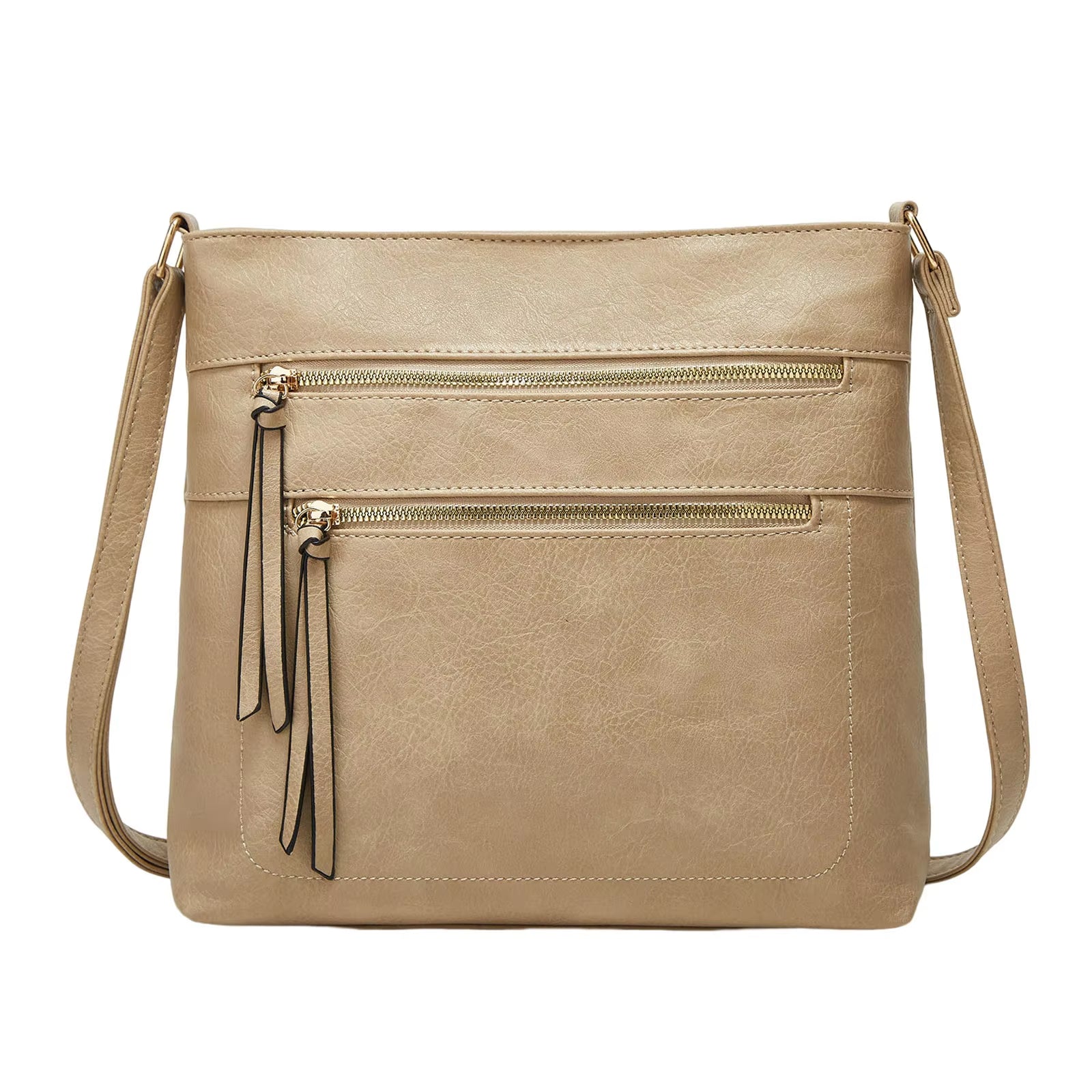 Kristina | Sleek Crossbody Bag with Dual Zipper Pockets
