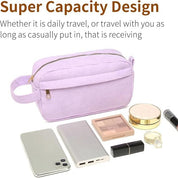 Kamiyah | Soft Cord Cotton Cosmetic Bag for Travel