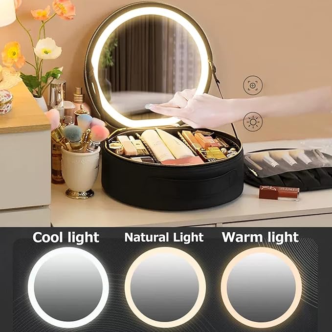 Nyra | Ultimate Portable Illuminated Mirror Cosmetic Bag