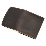 Lucas | Vintage Bifold Travel Bag made of Cowhide Leather with Snap Closure