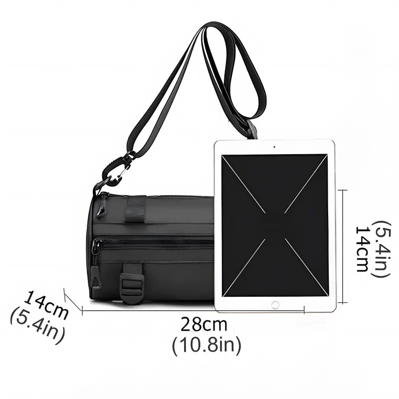 Keith | Compact Barrel Crossbody Bag for Modern and Practical Style