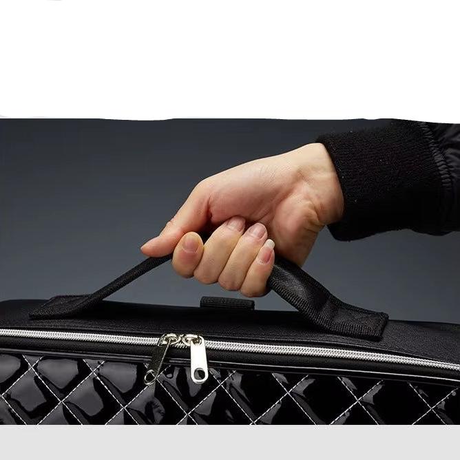 Barbara | Stylish and Practical Travel Cosmetic Bag with Diamond Pattern