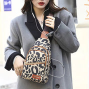 Katie | Chic Leopard Stylish Sling Bag with Multiple Compartments