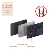 Maisy | RFID-blocking zip-up travel wallet made of faux leather