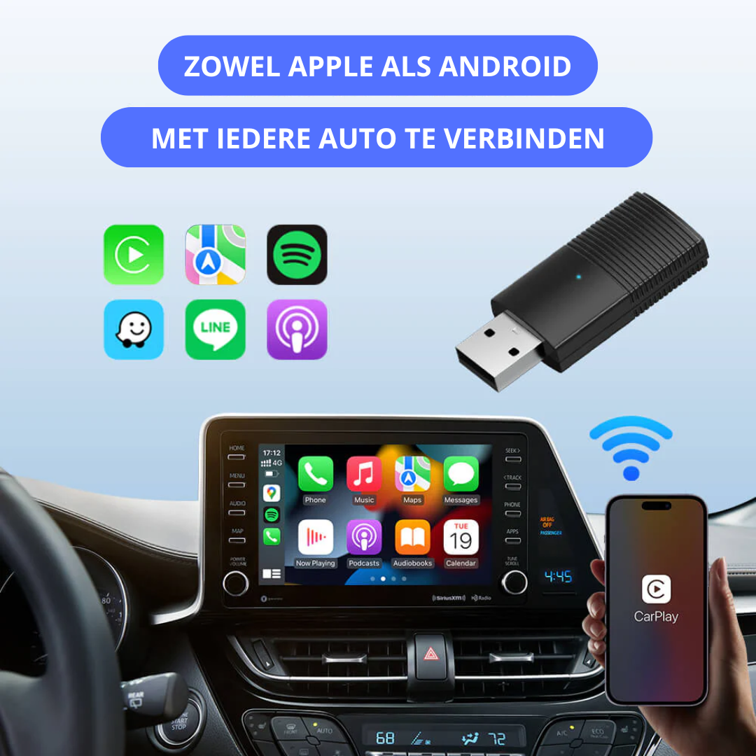 Carplay Apple/Android | CARPlay Wireless in your car Direct connection to BT-6