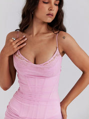 Enchanting Pink Dream Corset Dress by Nancy