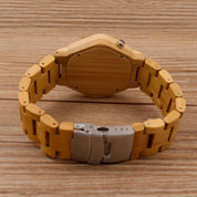 Digital wooden LED watch