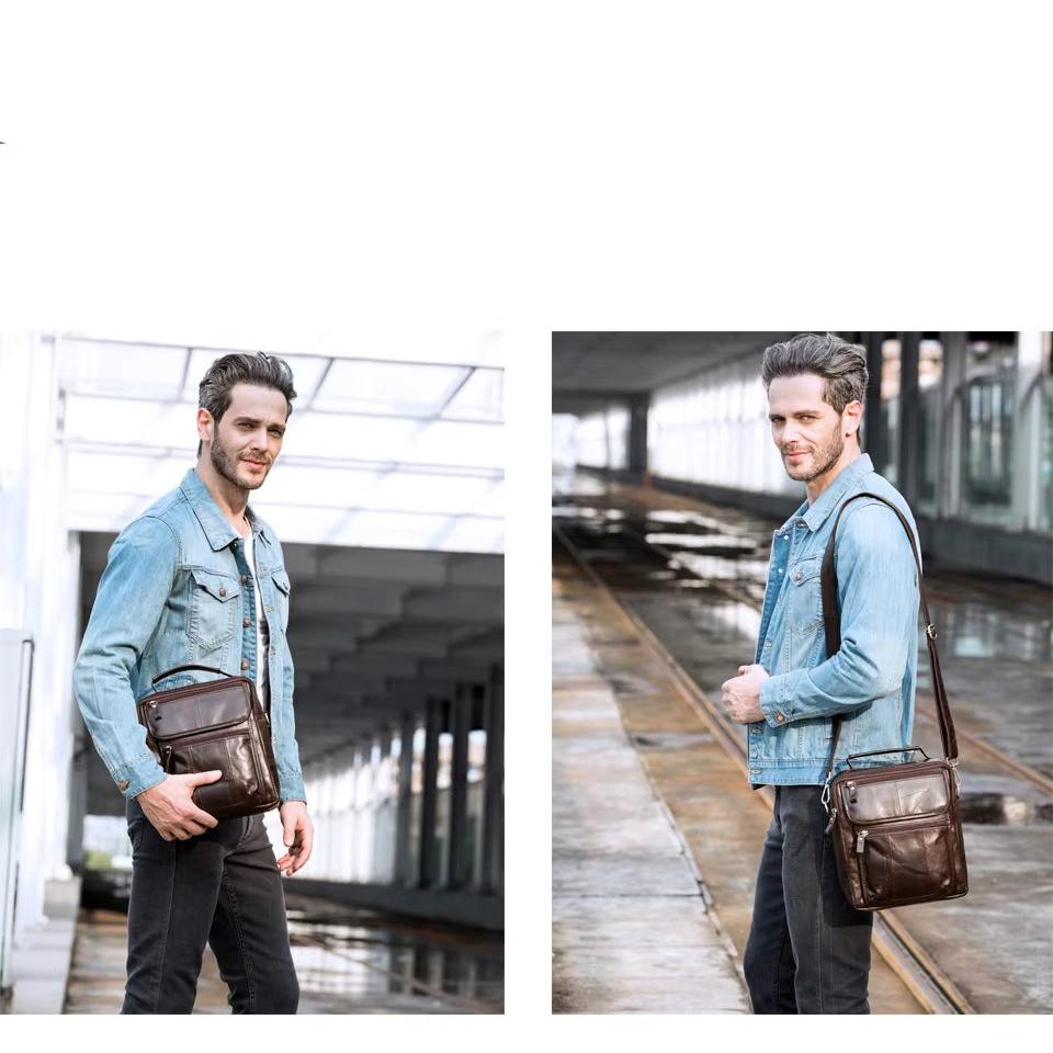Damian | Classic Shoulder Bag with Multi-Pocket Design
