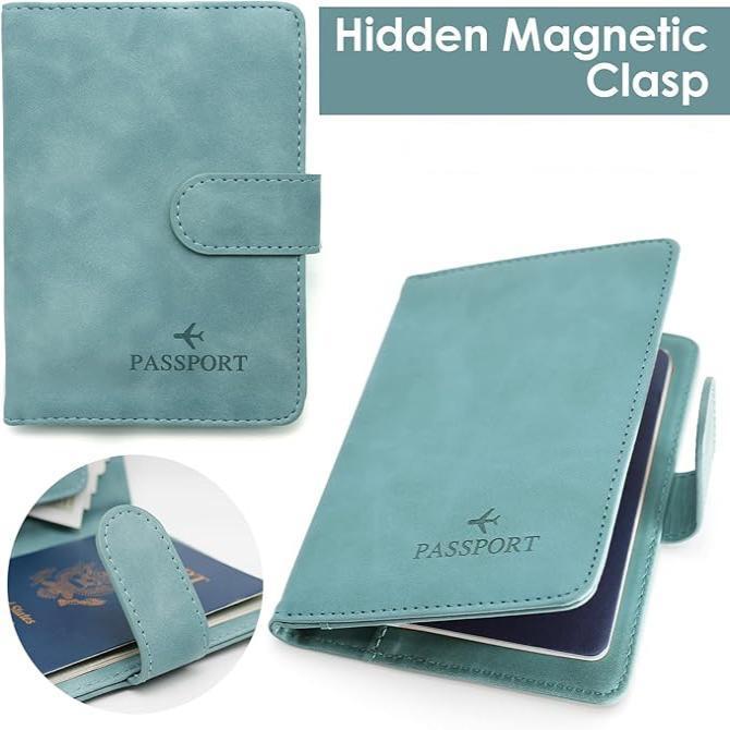 Vada | Theft-proof Waterproof PU Leather Passport Holder Wallet